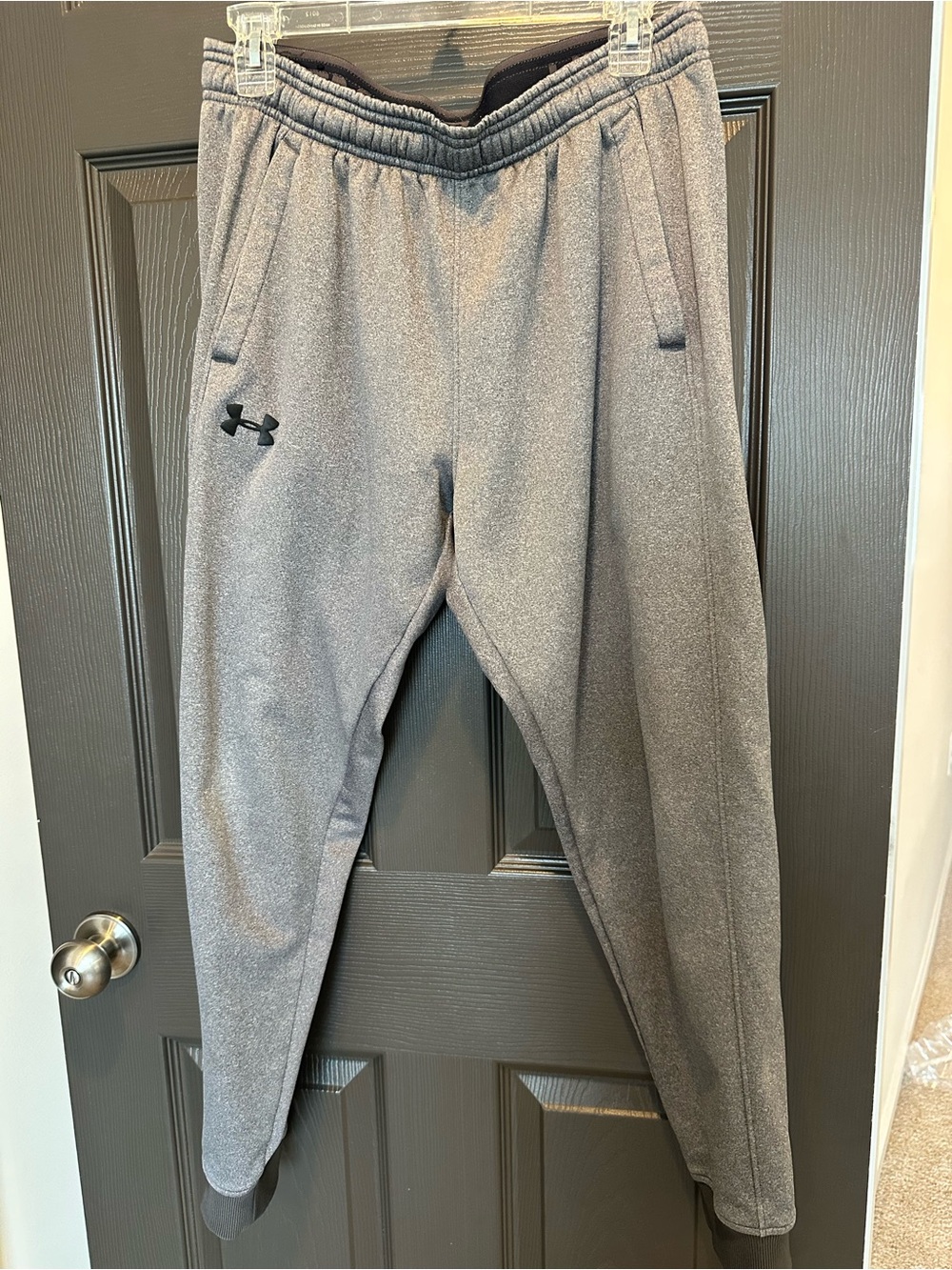 Under Armour ColdGear Joggers Mens Large Gray Fleece Lined Athletic Sweatpants
